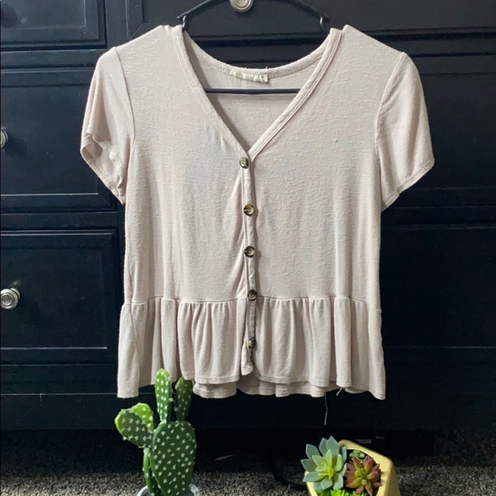 Nude pink top
